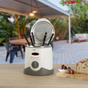 Clatronic FFR 2916 Single 1 L Stand-alone 900 W Deep fryer Grey, White