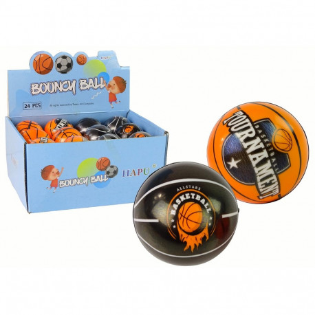 pehme pall 7 cm läbimõõduga must oranž