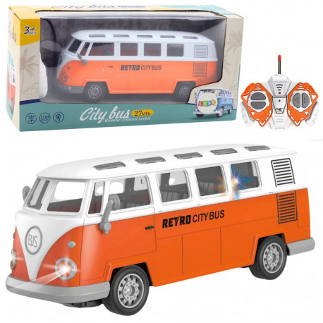 autobus retro city bus kaugjuhitav RC tuled 1:30