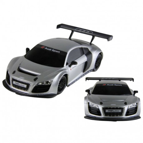 AUDI kaugjuhitav mudelauto R8 LMS 1:24 sportlik, hõbedane
