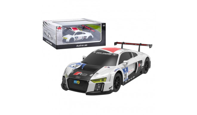 Auto R/C 1:24 kaugjuhitav sportlik AUDI R8 LMS valge-must