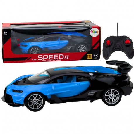 zdaljuhitav sinine sportauto 1:16
