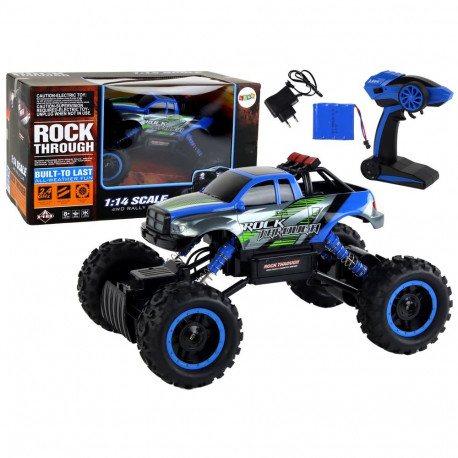 Auto terenowe kaugjuhitav RC 1:14 2.4G sinine