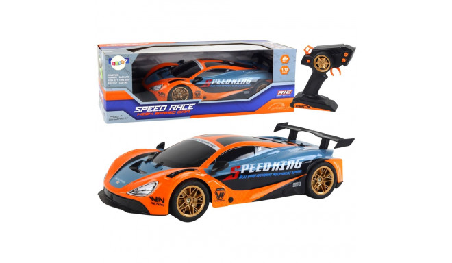suur oranž kaugjuhitav sportauto 1:10