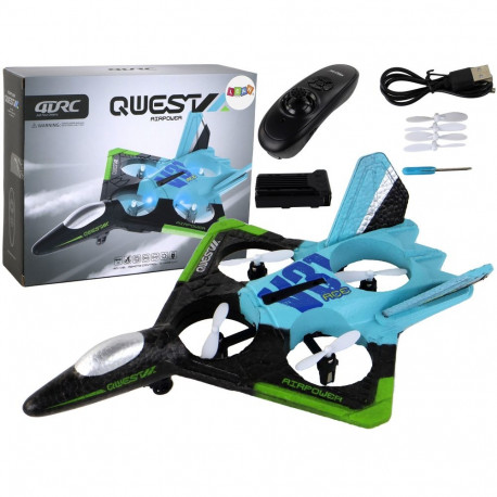 Samolot Myśliwiec R/C värvilised tuled sinine