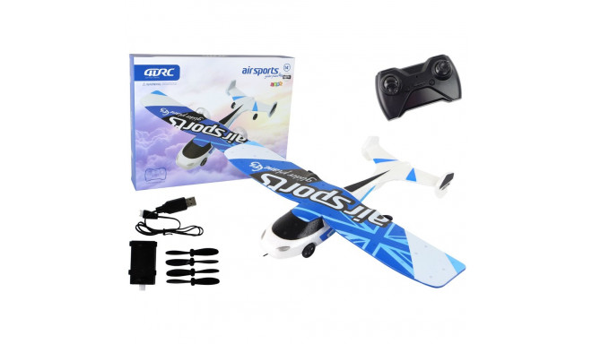 Samolot R/C 4D-G3 valge sinine valgustega