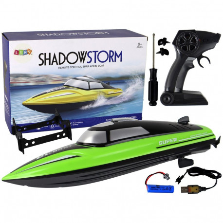 Motorówka Zdalnie Sterowana R/C 2,4G 20-25km/h Zielona