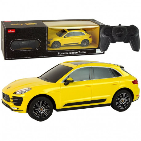 Auto R/C Porsche Macan Turbo 1:24 Rastar kollane