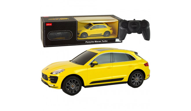 Auto R/C Porsche Macan Turbo 1:24 Rastar Żółty