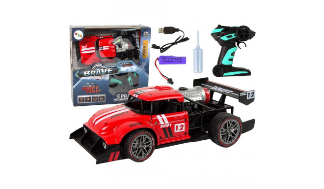 Auto Zdalnie Sterowane Sportowe R/C 1:16 Czerwone Para Wodna