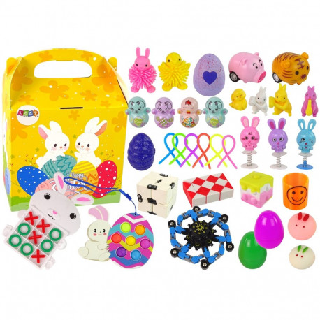 Zestaw Zabawek Wielkanocnych Fidget Toys Antystresowe 36 Elementów