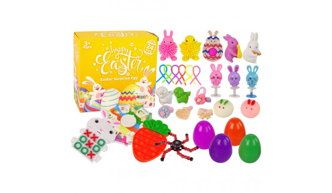 Zestaw Zabawek Wielkanocnych Fidget Toys Antystresowe 24 Elementów
