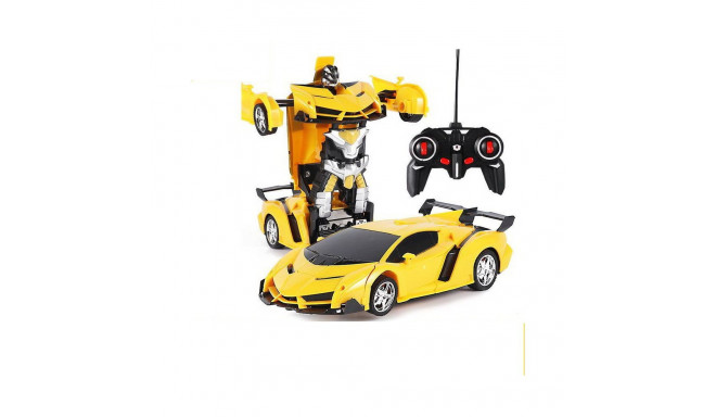Auto Robot 2w1 Pilot R/C Światło Dźwięk Drift Żółty