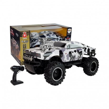 kaugjuhitav 2.4G 4x4 valge-must kamoauto