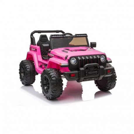 Laste elektriauto CH9956 LED-tuled kaugjuhtimispult, roosa
