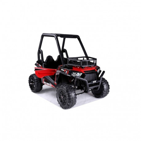 Elektriauto maastur JS360-1 LED-tuled MP3 pult, punane