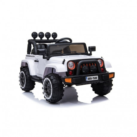 Auto Na Akumulator Jeep BRD-7588 Światła LED MP3 Pilot Biały 4x4