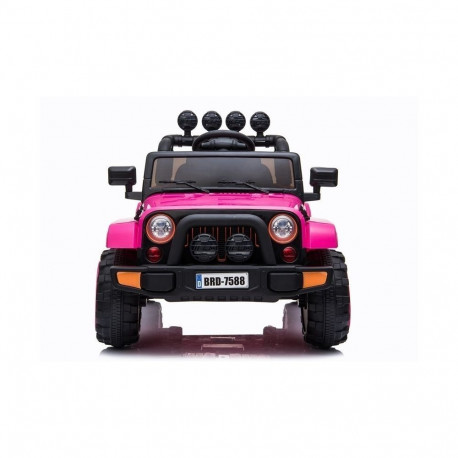 Auto Na Akumulator Jeep BRD-7588 Światła LED MP3 Pilot Różowy 4x4