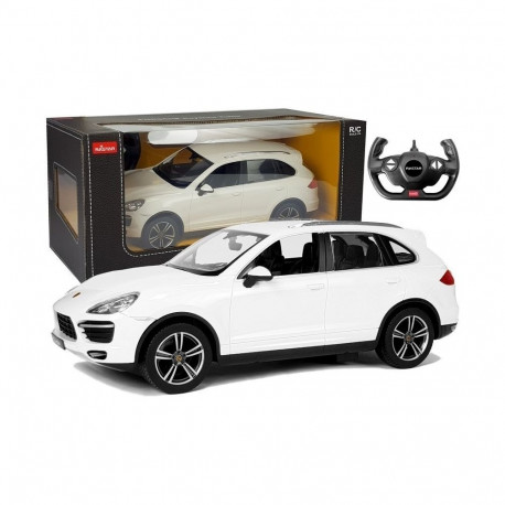 Auto R/C Porsche Cayenne Rastar 1:14 valge