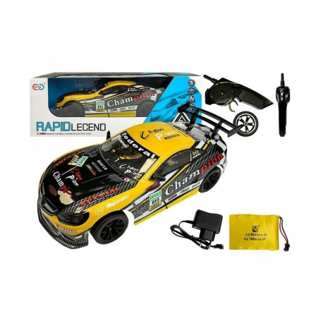auto kaugjuhitav sportlik 2.4GHz kollane