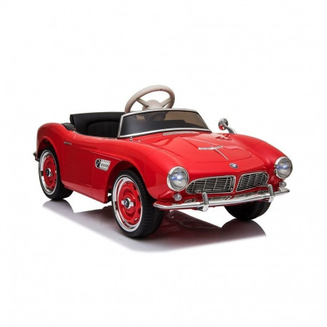 Auto na Akumulator BMW Retro Dla Dzieci Pilot LED MP3 Czerwone Lakierowane