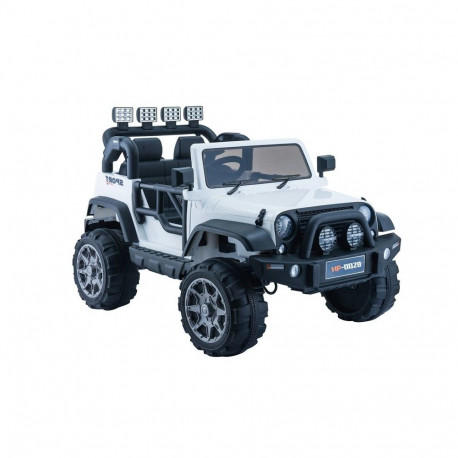 Jeep elektriauto HP012 lastele LED MP3, valge