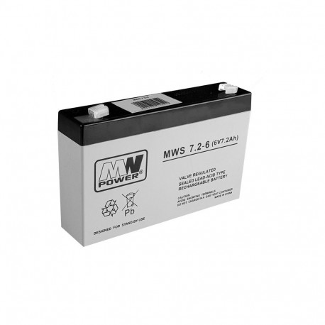akuga auto geelakumulaator AGM 6V7.2Ah