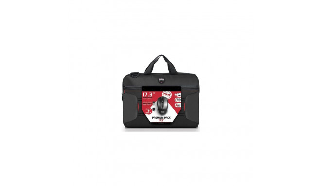 Port Designs Laptop Case 17.3" & Wireless Mouse Black