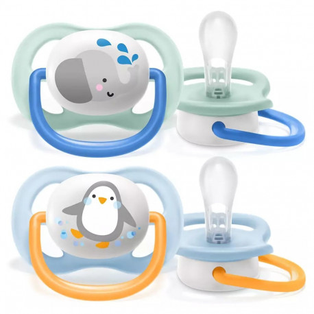 Philips Avent māneklītis Ultra Air Animals  0-6M (2 gab)  zēniem SCF080/05
