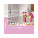 Quokka Stream - Kubek termiczny ze stali nierdzewnej 950 ml ze słomką (Light Pink)