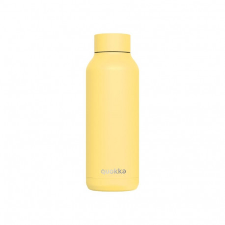 Quokka Solid - Butelka termiczna ze stali nierdzewnej 510 ml (Light Yellow)