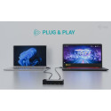 Universal KVM HUB 2x USB-C + 2x USB-A 3.0
