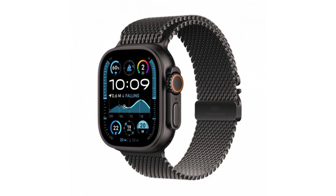 Watch Ultra 2 GPS + Cellular 49 mm Black Titanium Case with Black Titanium Milanese Loop - S