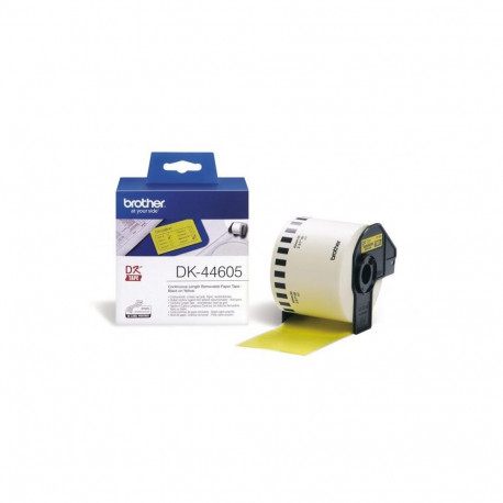Kleepkirjalint Brother DK44605, kergesti eemaldatav jooksev paberteip, 62mm, kollane