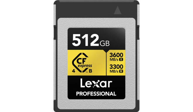Lexar CFexpress 4.0 Pro Gold R3600/W3300 512GB