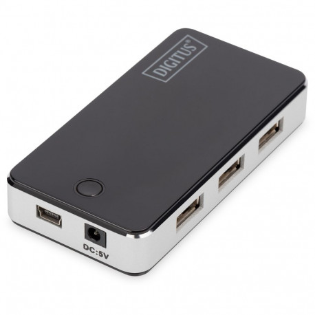 "DIGITUS USB-Hub 7-Port 2.0->7xA2.0 m.Netzteil schwarz"
