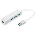"Digitus DA-70250-1 USB 3.0 HUB 4-Port 3xUSB 3.0; 1xGigabit LAN"