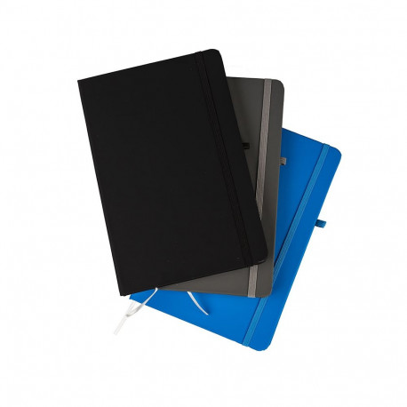 Kaustik raamatköites A5 jooneline kummikinnitusega CENTRUM 80 lehte, assortii värvid