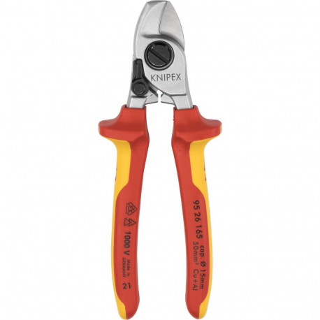 KNIPEX Cable Shears with Opening Spring