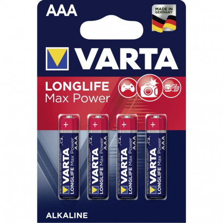 50x4 Varta Longlife Max Power Micro AAA LR03 VPE väliskarp