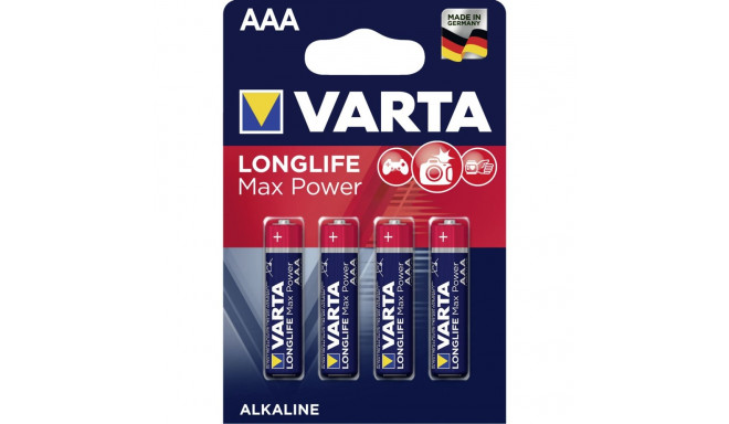 50x4 Varta Longlife Max Power Micro AAA LR03 VPE väliskarp