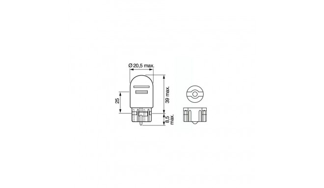 Bosch H21W 12V BAY9S Pure Light