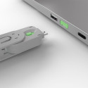 Lindy 40451 USB Type A Port Blockers Set 4pcs + Key / Green