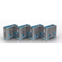 Lindy 40452 USB Type A Port Blockers Set 4pcs + Key / Blue