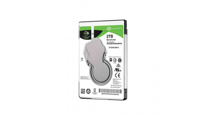SEAGATE Barracuda 2TB HDD SATA 6Gb/s 5400rpm 2.5-tolline 7mm kõrgus 128MB vahemälu must