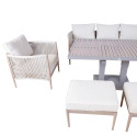 Garden furniture set MEDINA 6-parts, beige