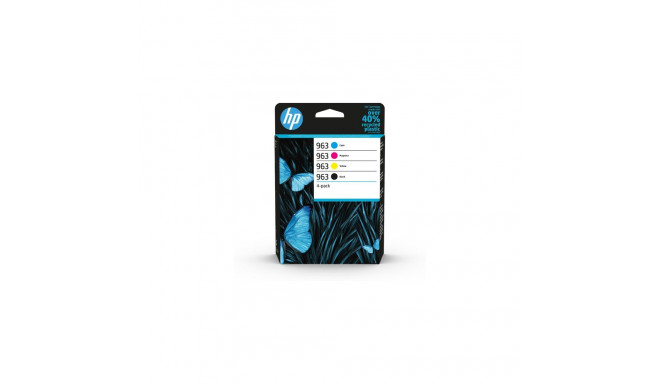 HP 963 - 4-pack - must kollane tsüaan magenta - originaal - tindikassett