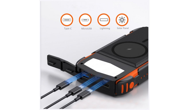 4smarts Solar Power Bank TitanPack Rugged UltiMag 20000mAh must/must 496560