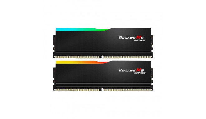 G.Skill Ripjaws M5 Neo RGB mälu, DDR5, 64GB, 6000MHz, CL36 (F5-6000J3636F32GX2-RM5NRK)
