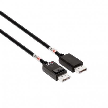 CLUB3D kaabel DisplayPort™ 2.1 kahesuunaline VESA DP80 sertifitseeritud 4K240Hz, 8K60Hz või 10K60Hz 